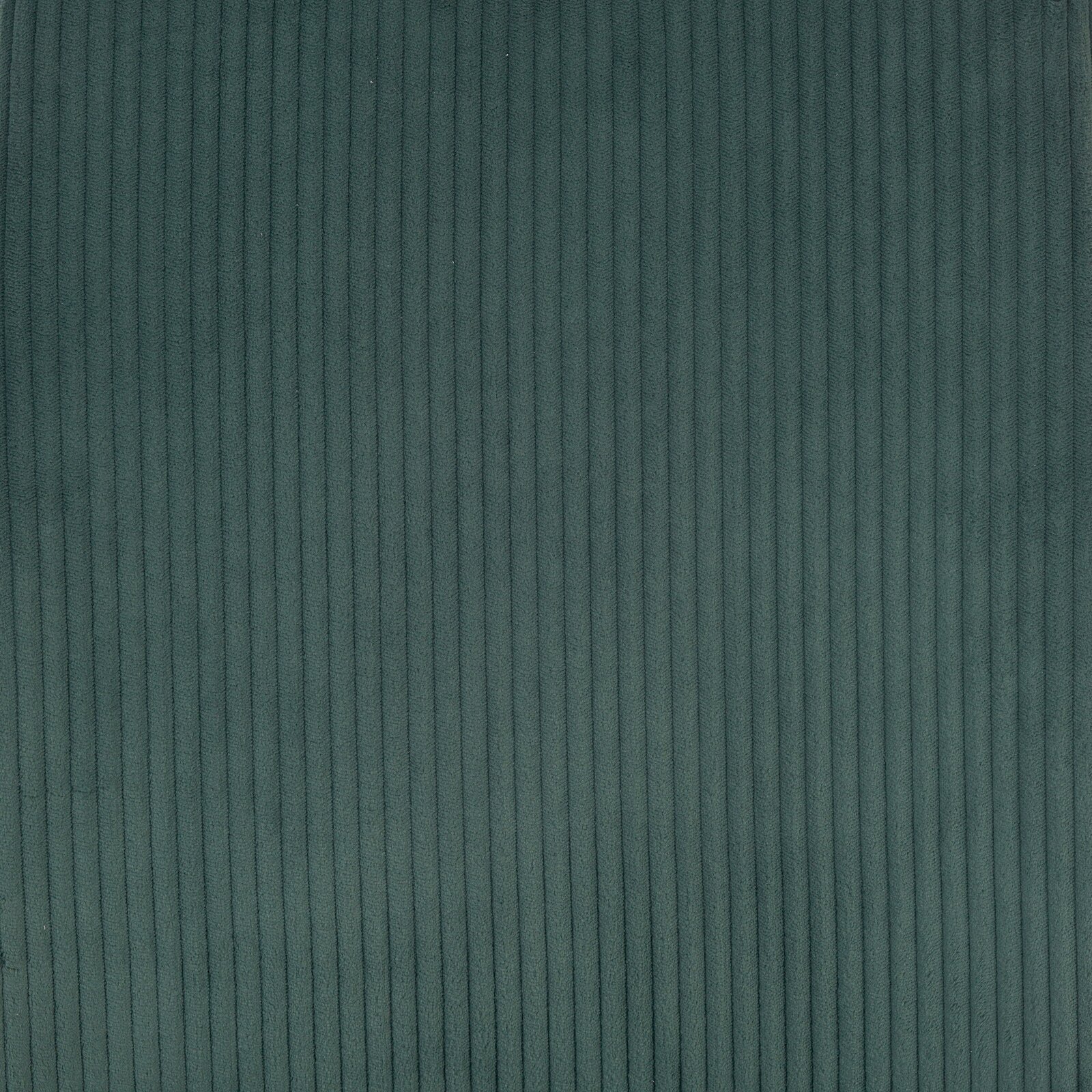 Nahaufnahme eines grünen, gerippten Stoffes, möglicherweise für den Schwingstuhl XORA GONZO verwendet.