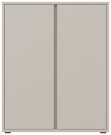 Moderner Schuhschrank mit zwei Türen in Frontansicht