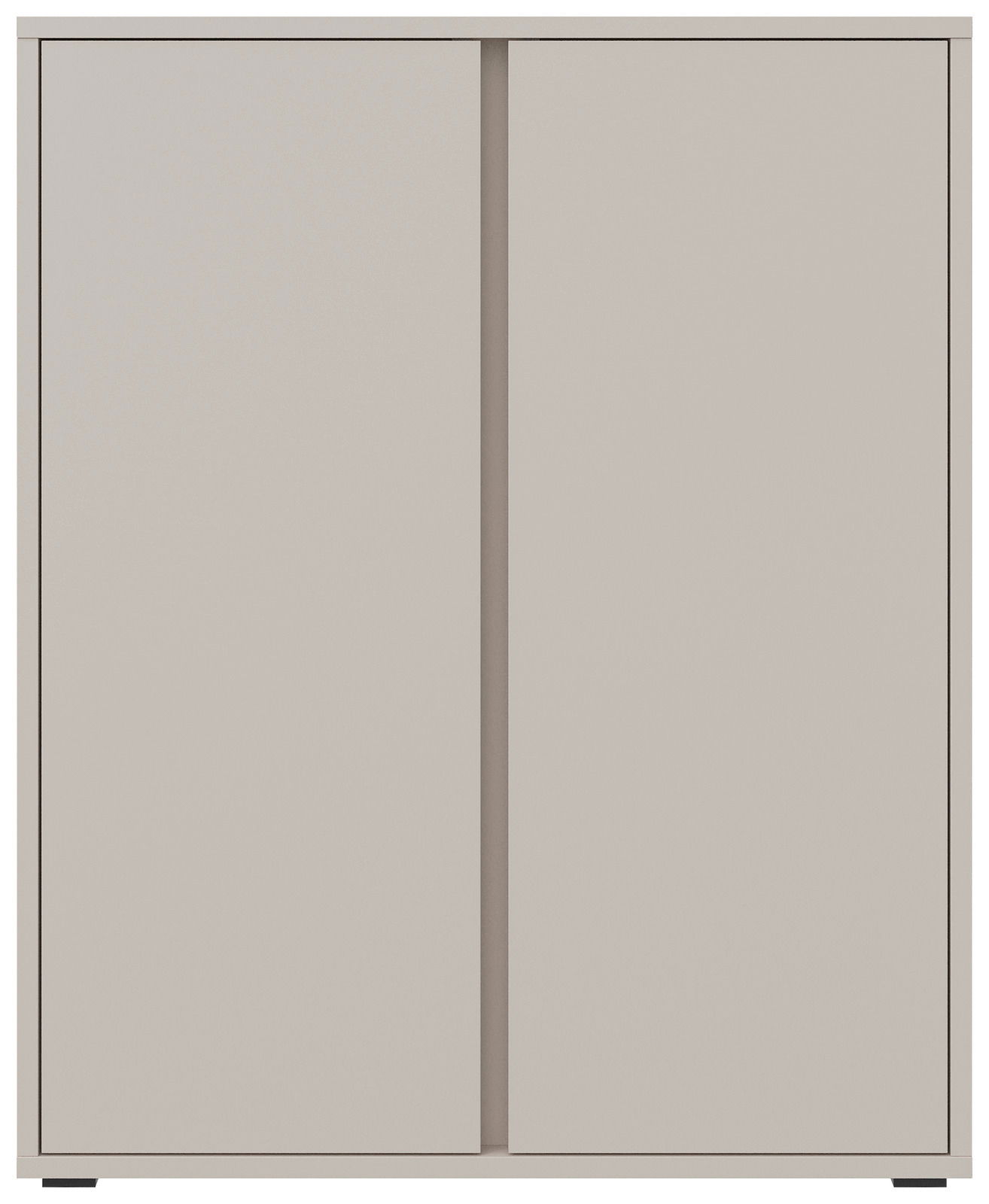 Moderner Schuhschrank mit zwei Türen in Frontansicht