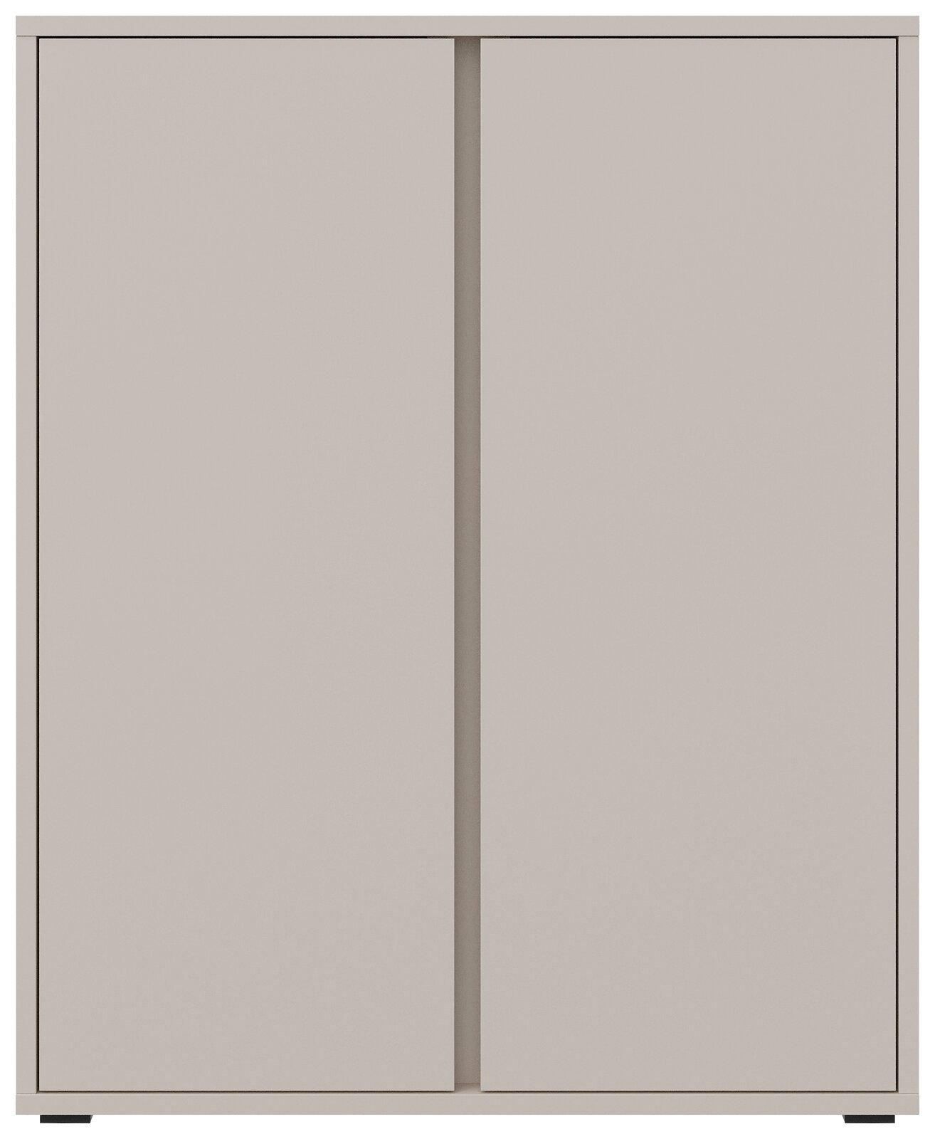 Moderner Schuhschrank mit zwei Türen in Frontansicht