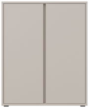 Moderner Schuhschrank mit zwei Türen in Frontansicht