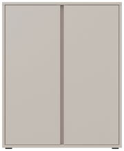 Moderner Schuhschrank mit zwei Türen in Frontansicht