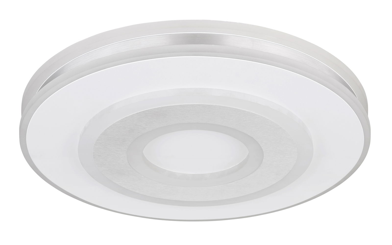 Runde Deckenleuchte MARU in moderner Optik, seitliche Perspektive