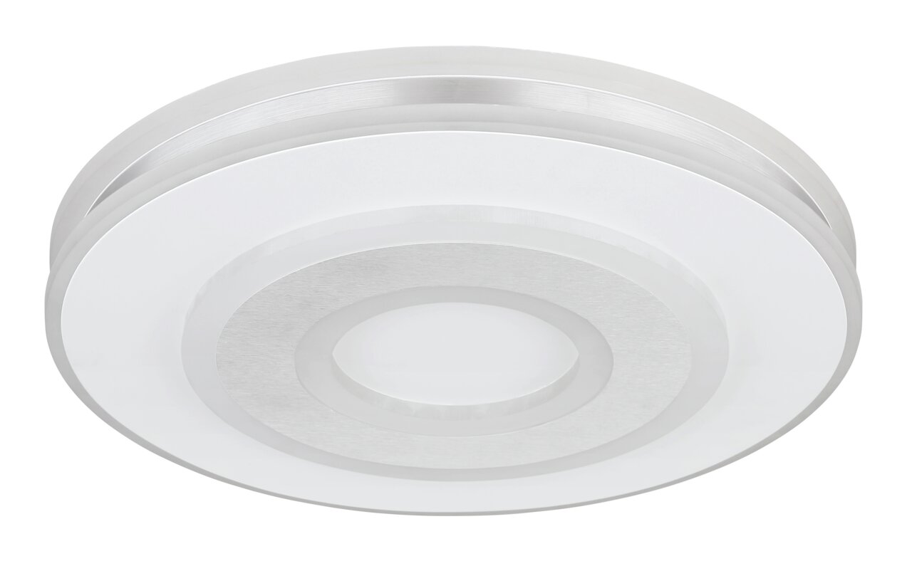 Runde Deckenleuchte MARU in moderner Optik, seitliche Perspektive