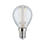 LED Leuchtmittel mit E14-Sockel, frontal abgebildet