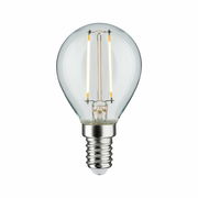 LED Leuchtmittel mit E14-Sockel, frontal abgebildet