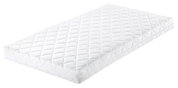 Weiße Matratze Classic Comfort in schräger Perspektive mit gestepptem Muster