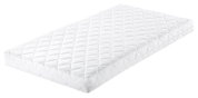 Weiße Matratze Classic Comfort in schräger Perspektive mit gestepptem Muster