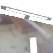 Moderne LED-Leuchte für Spiegelschrank, Ansicht von oben