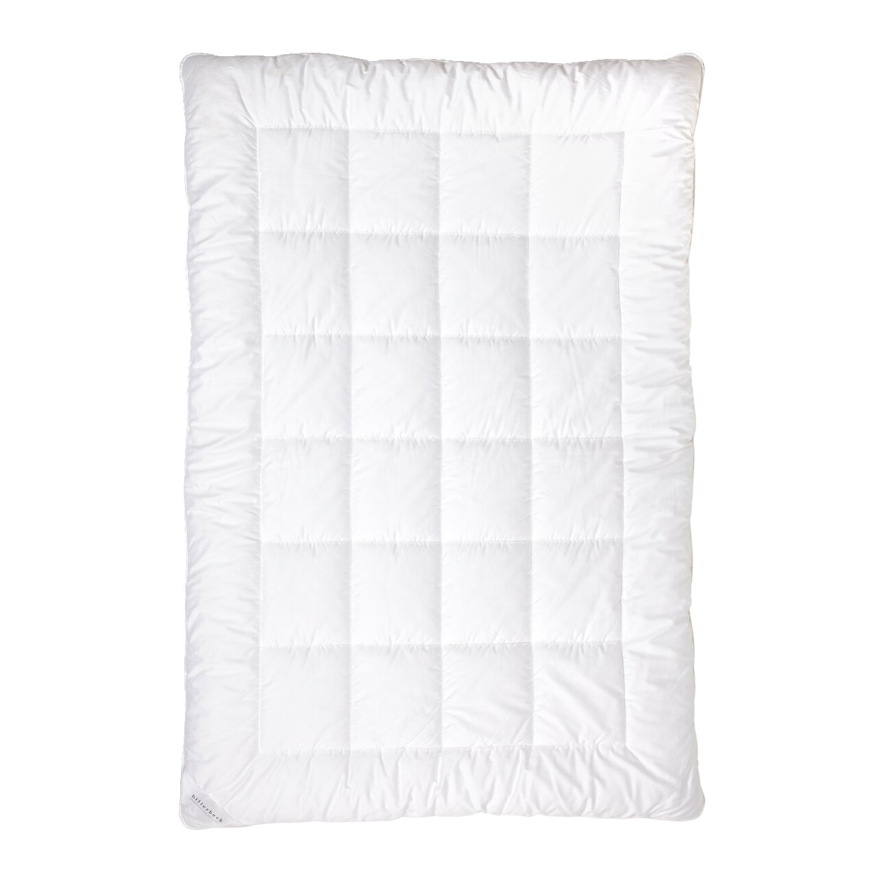 billerbeck Faserdecke Duo ANTIGUA Weiße Faserdecke Duo in Draufsicht mit gestepptem Muster