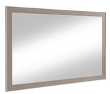 Rechteckiger Spiegel mit breitem Rahmen, seitliche Perspektive