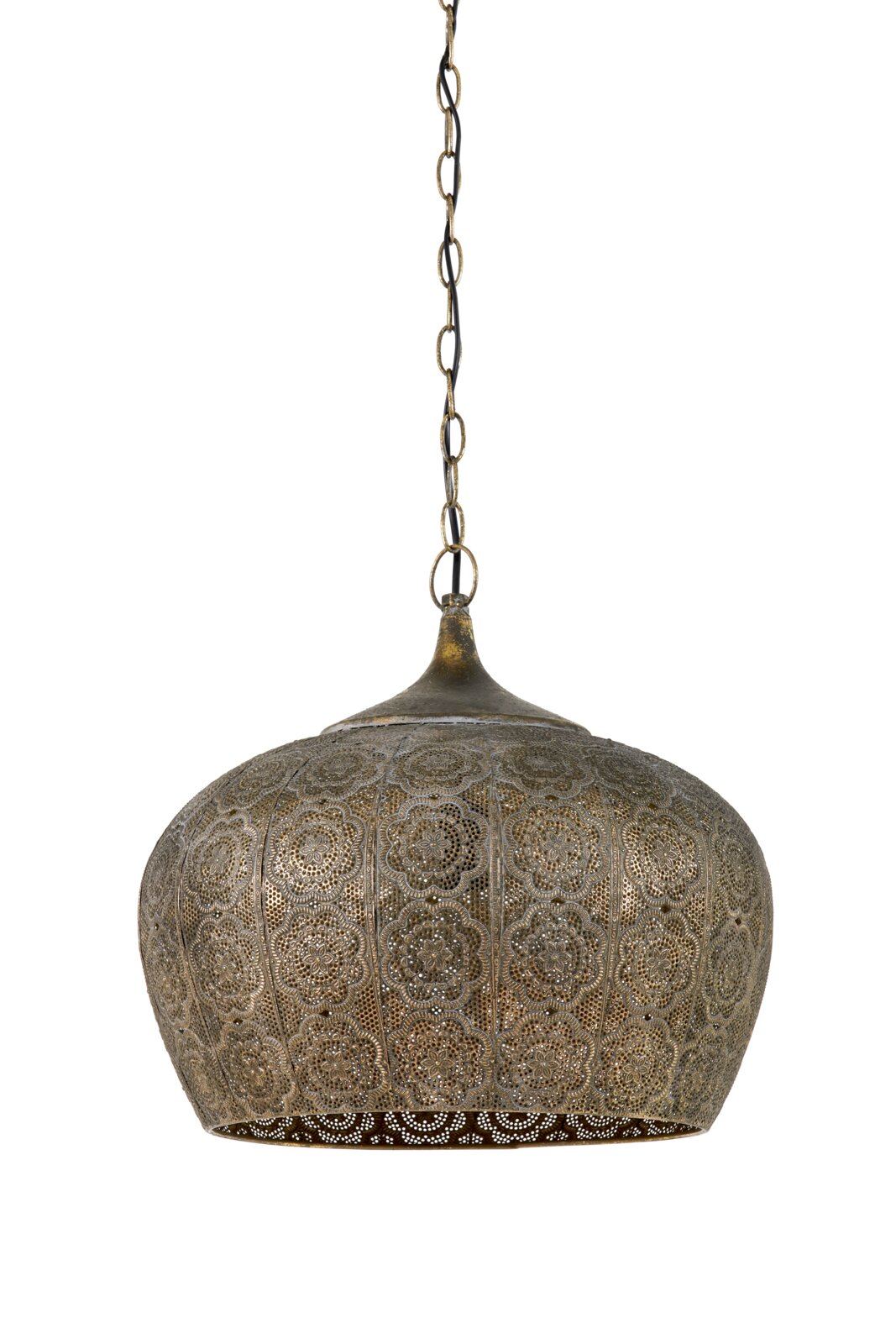 Light&Living Hanglamp EMINE Oosterse hanglamp van metaal met filigraanpatroon, zijaanzicht