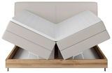 Boxspringbett mit verstellbaren Matratzen, Vorderansicht