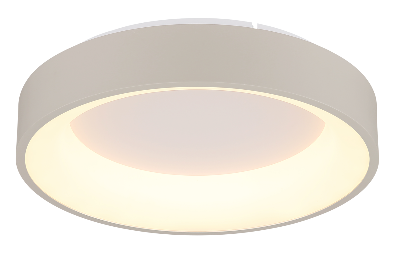 Globo Lighting LED-Deckenleuchte GALLEGOS Runde LED-Deckenleuchte in Seitenansicht mit warmweißem Licht