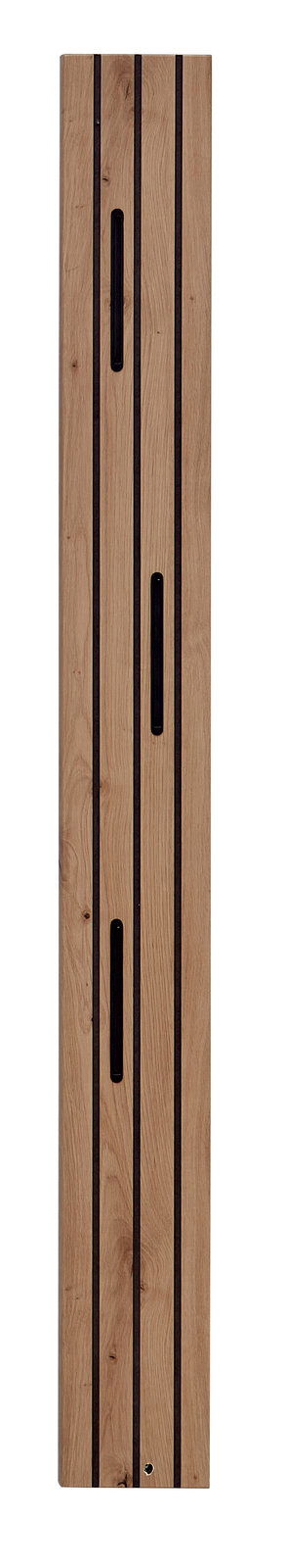 Novel Paneelleiste FRESNO Holz-Paneelleiste mit schwarzen Akzenten, frontal abgebildet