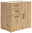 Carryhome Kommode MULTISTAURAUM Kommode aus Holz mit drei Schubladen und einer Tür, seitliche Perspektive