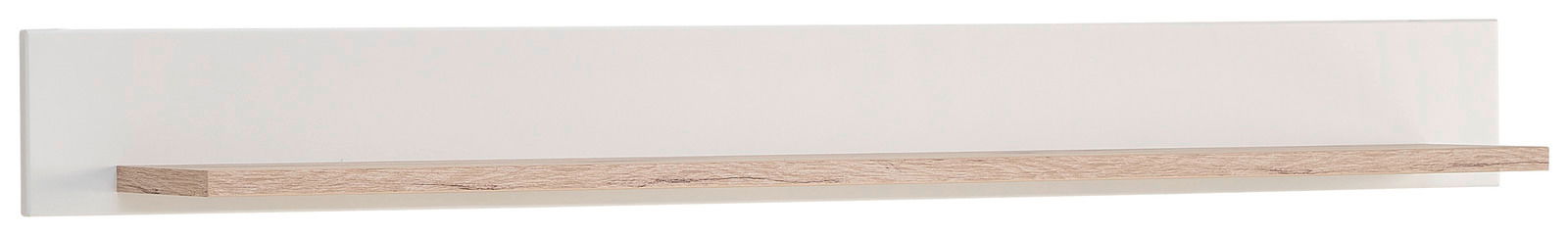 Hom´in Wandboard ETIENNE Modernes Wandboard in Holzoptik mit weißer Rückwand, seitliche Perspektive