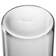 Nahaufnahme einer Glasdose Comodo 500ml von oben, zeigt die glatte, transparente Oberfläche.