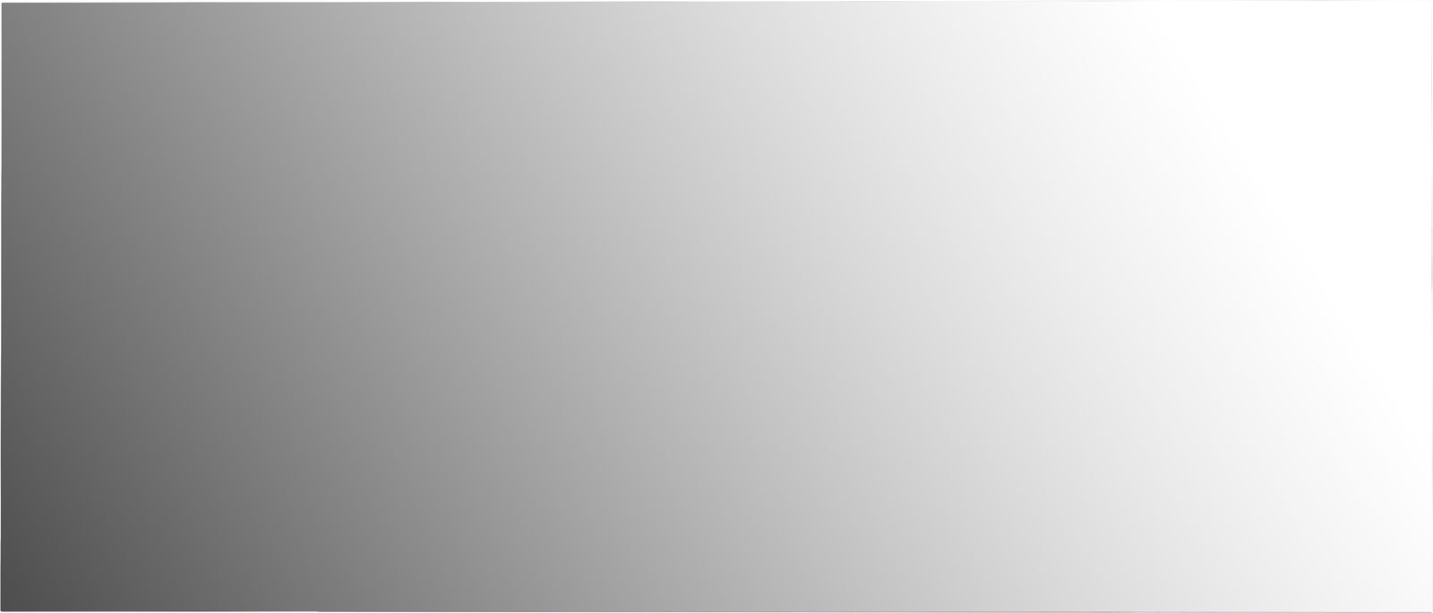 Voleo Spiegel UNIVERSAL Großer rechteckiger XL-Spiegel mit glatter Oberfläche, perspektivisch von vorne betrachtet.