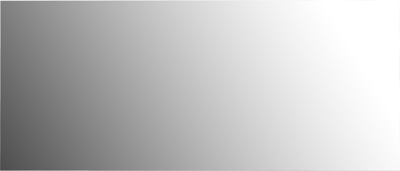 Voleo Spiegel UNIVERSAL Großer rechteckiger XL-Spiegel mit glatter Oberfläche, perspektivisch von vorne betrachtet.