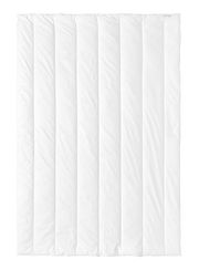 Weiße Winterdecke 135x200cm in Draufsicht mit gestepptem Design