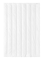 Weiße Winterdecke 135x200cm in Draufsicht mit gestepptem Design