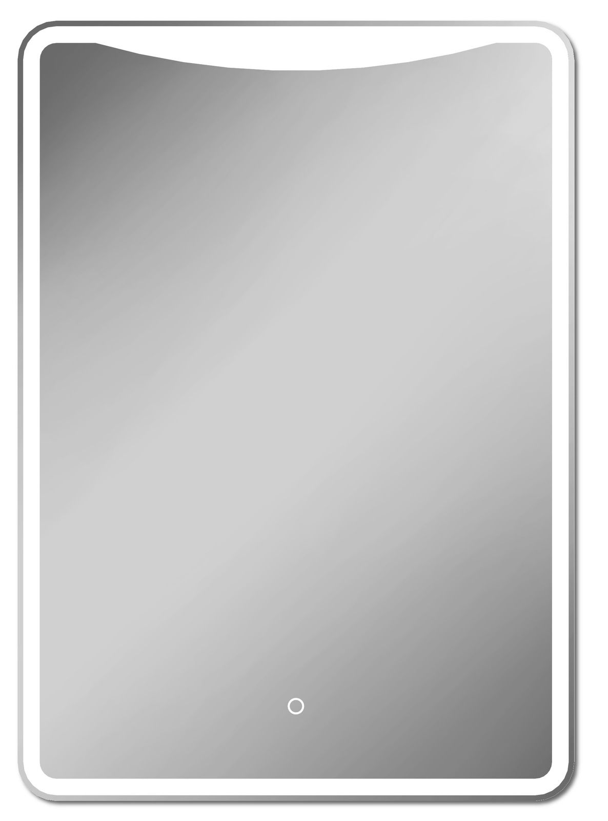 Zurbrüggen LED-Lichtspiegel SALERNO LED-Lichtspiegel mit Touch-Bedienung, Frontalansicht