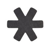 Topfuntersetzer in Sternform aus Filz, Draufsicht