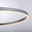 Moderne Pendelleuchte RITUS in Ringform, seitliche Perspektive