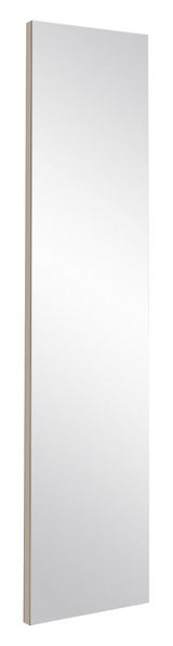 Rechteckiger Wandspiegel mit schmalem Rahmen, seitliche Perspektive