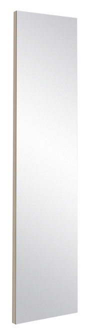 Rechteckiger Wandspiegel mit schmalem Rahmen, seitliche Perspektive