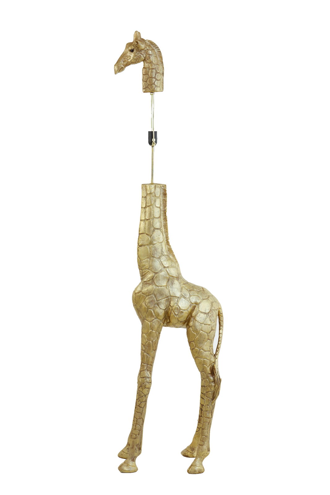 Stehleuchte in Form einer Giraffe, seitliche Perspektive