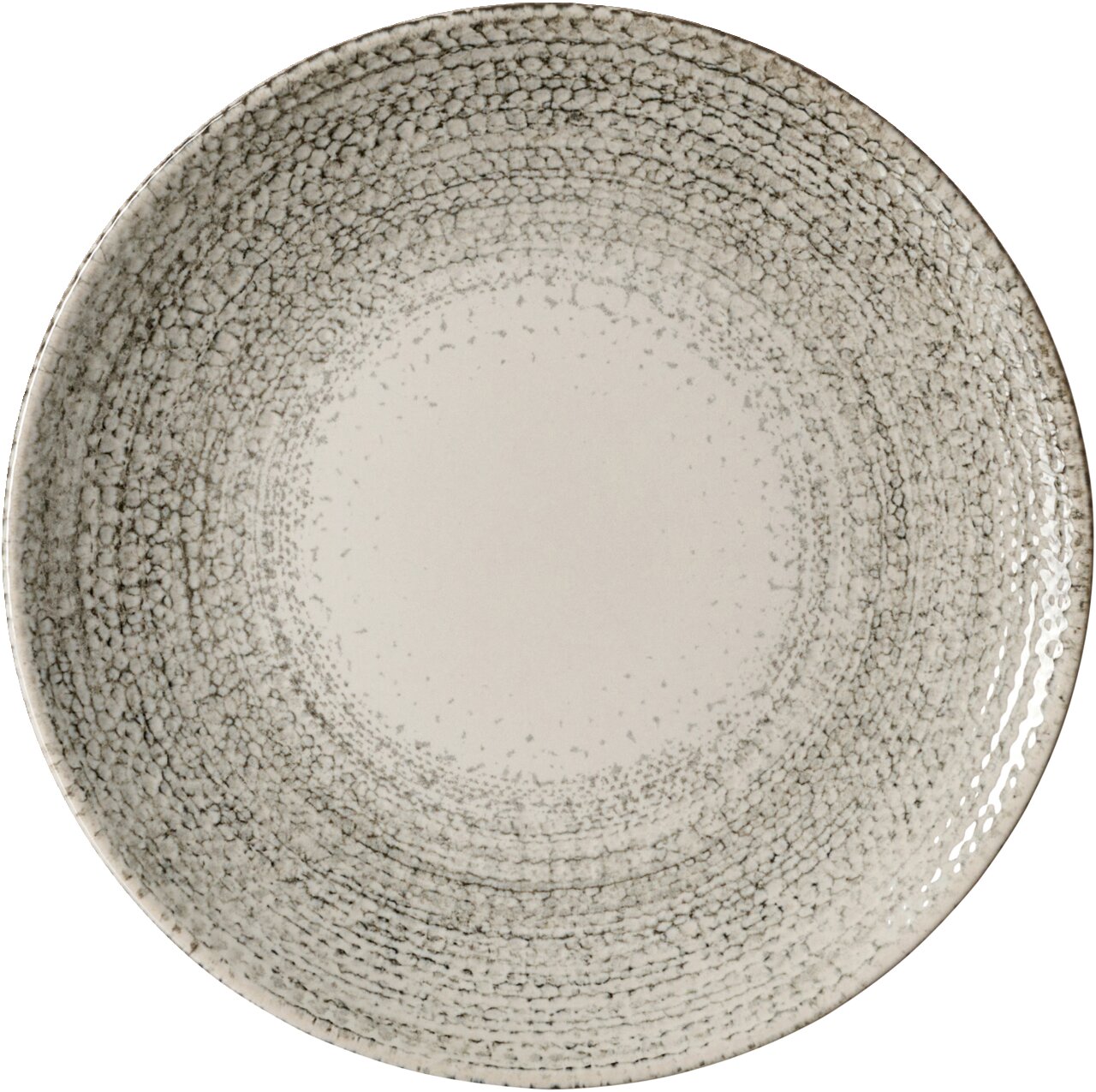 Ritzenhoff & Breker Dessertteller RIMINI Dessertteller 20,5 cm mit grauem, gesprenkeltem Muster, Draufsicht