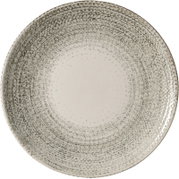 Dessertteller 20,5 cm mit grauem, gesprenkeltem Muster, Draufsicht