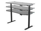 E-Gaming Tisch mit höhenverstellbarer Funktion, seitliche Perspektive