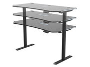 E-Gaming Tisch mit höhenverstellbarer Funktion, seitliche Perspektive