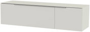 Hänge-Lowboard in minimalistischer, moderner Optik, seitliche Perspektive