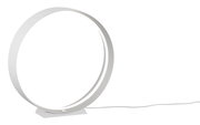 Moderne Tischleuchte LOOP in Ringform, seitliche Perspektive