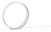 Moderne Tischleuchte LOOP in Ringform, seitliche Perspektive