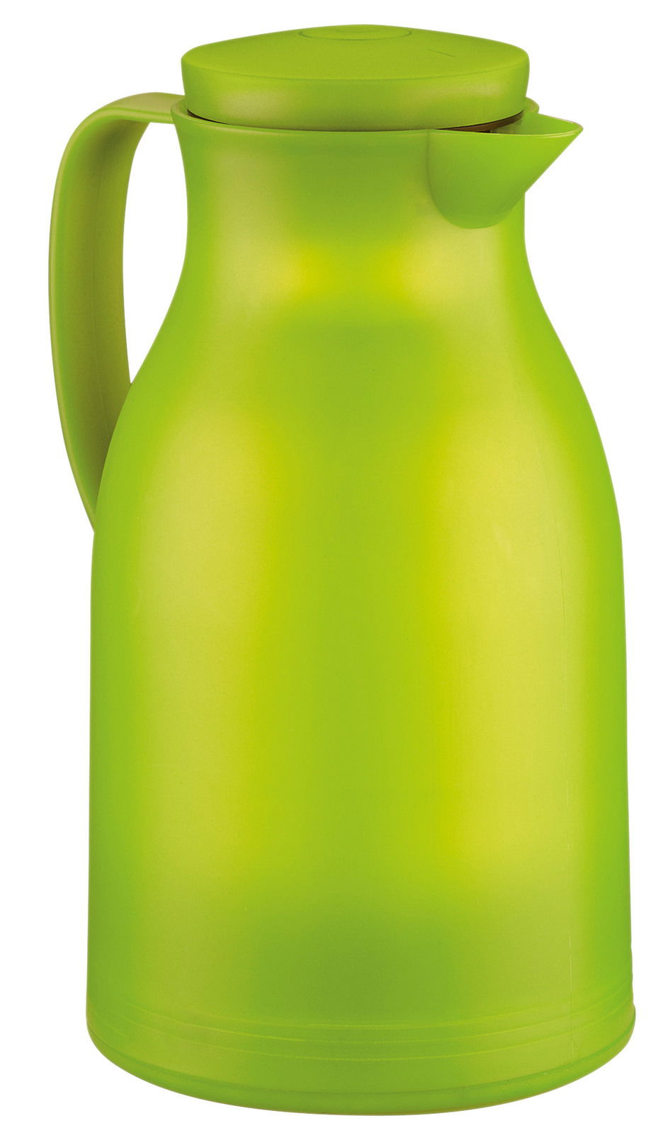 Cilio Isolierkanne MONZA Grüne Isolierkanne aus Kunststoff, seitliche Perspektive