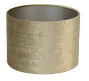 Zylindrischer Lampenschirm in beige, seitliche Perspektive