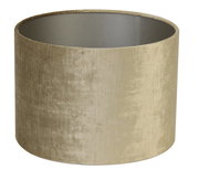 Zylindrischer Lampenschirm in beige, seitliche Perspektive