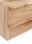 Nahaufnahme eines Waschtisch-Sets aus Holz mit natürlicher Maserung, seitliche Perspektive