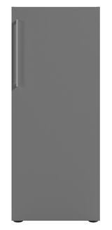 Grauer Aktenschrank mit Rechtsanschlag, Frontalansicht