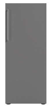 Grauer Aktenschrank mit Rechtsanschlag, Frontalansicht