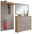 VOSS Garderoben-Set 3-tlg. SANTINA Garderoben-Set 3-tlg. mit Wandpaneel, Spiegel und Schuhschrank in moderner Perspektive