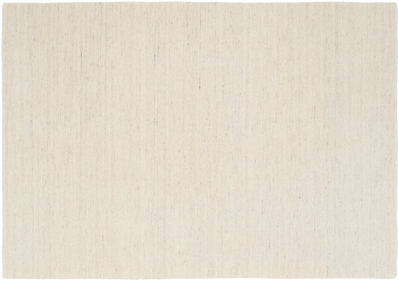 Beige Wollteppich SAMBIA in Draufsicht