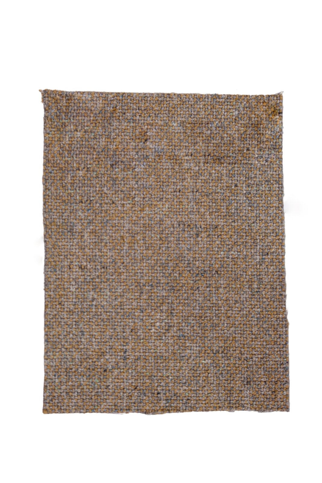 Nahaufnahme eines Stoffmusters in beige und grau, verwendet für Barhocker.