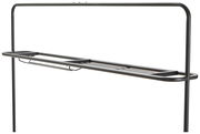 Schwarzes Bar-Set-Gestell aus Metall, seitliche Perspektive