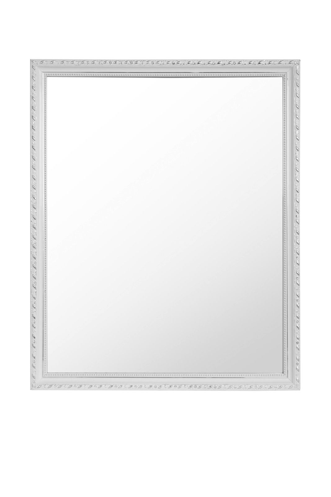 Rechteckiger Spiegel mit dekorativem Rahmen, Frontalansicht